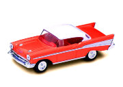 Модель автомобиля Chevrolet Bel Air 1957, красная, 1:43, Yat Ming [94201R]