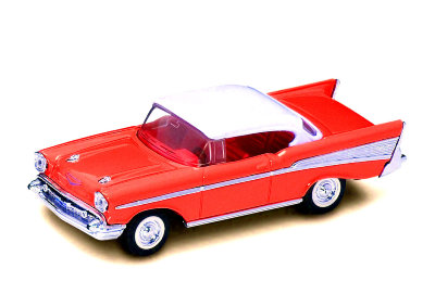 Модель автомобиля Chevrolet Bel Air 1957, красная, 1:43, Yat Ming [94201R] Модель автомобиля Chevrolet Bel Air 1957, красная, 1:43, Yat Ming [94201R]