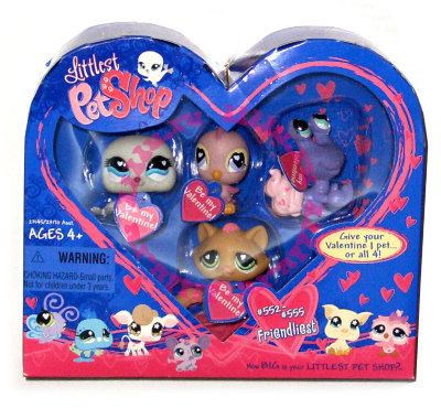 Подарочный набор 'Валентинка' с Морским котиком, Птичкой, Крабом и Котёнком, Littlest Pet Shop, Hasbro [14058] Подарочный набор 'Валентинка' с Морским котиком, Птичкой, Крабом и Котёнком, Littlest Pet Shop, Hasbro [14058]