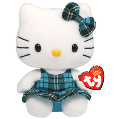 Мягкая игрушка &#039;Кошечка Hello Kitty в бирюзовом платье&#039;, 15 см, TY [40900] Мягкая игрушка 'Кошечка Hello Kitty в бирюзовом платье', 15 см, TY [40900]