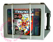 Конструктор магнитный Magnetix, 120 деталей, пластиковый кейс с ящичками [28398]  