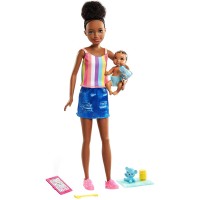 Кукла Скиппер и малыш, из серии 'Skipper Babysitters Inc.', Barbie, Mattel [GRP12]