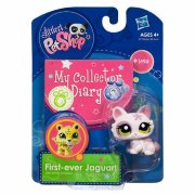 Зверюшка с дневником - розовая Кошка, Littlest Pet Shop - My Collector Diary #2, Hasbro [97796]