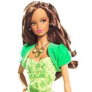 Кукла Барби 'Мисс Хризолит - Август' (Miss Peridot - August) из серии 'Мой драгоценный камень' ('Birthstone Beauties'), Barbie Pink Label, коллекционная Mattel [K8697]