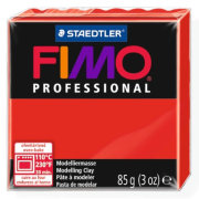 Полимерная глина FIMO Professional, чисто-красная, 85г, FIMO [8004-200]