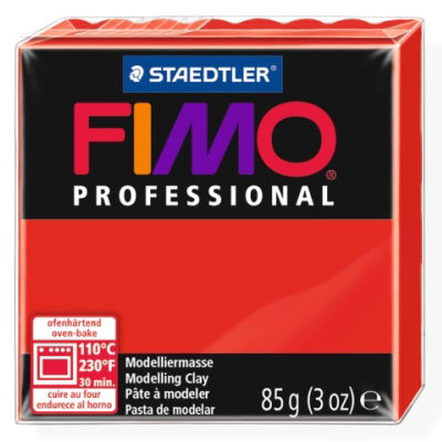 Полимерная глина FIMO Professional, чисто-красная, 85г, FIMO [8004-200] Полимерная глина FIMO Professional, чисто-красная, 85г, FIMO [8004-200]