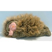 Кукла 'Спящий младенец-ёжик, девочка', 23 см, Anne Geddes [526921]