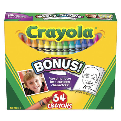 Разноцветные восковые мелки, 64 штуки, Crayola [52-0064] Разноцветные восковые мелки, 64 штуки, Crayola [52-0064]