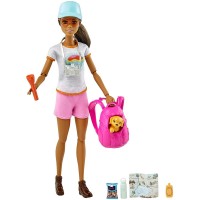 Шарнирная кукла Барби 'Поход', Barbie, Mattel [GRN66]