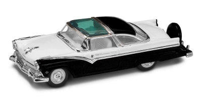 Модель автомобиля Ford Crown Victoria 1955, бело-черная, 1:43, Yat Ming [94202BK] Модель автомобиля Ford Crown Victoria 1955, бело-черная, 1:43, Yat Ming [94202BK]