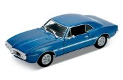 Модель автомобиля Pontiac Firebird 1967, синий металлик, 1:24, Welly [22502W-BL]