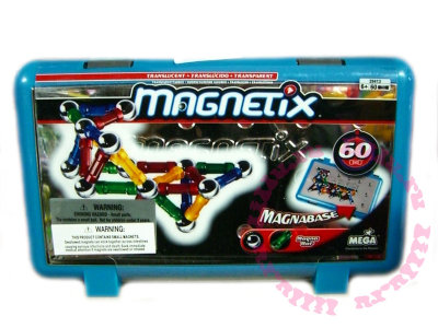Конструктор магнитный Magnetix, 60 деталей, пластмассовая коробка [29413] Конструктор магнитный Magnetix, 60 деталей, пластмассовая коробка [29413]