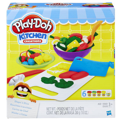 Набор для детского творчества с пластилином &#039;Сформируй и нарежь&#039; (Shape &#039;n Slice), из серии &#039;Kitchen Creations&#039;, Play-Doh/Hasbro [B9012] Набор для детского творчества с пластилином 'Сформируй и нарежь' (Shape 'n Slice), из серии 'Kitchen Creations', Play-Doh/Hasbro [B9012]