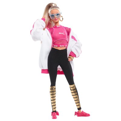 Шарнирная кукла &#039;Puma Barbie&#039;, коллекционная, Black Label, Barbie, Mattel [DWF59] Шарнирная кукла 'Puma Barbie', коллекционная, Black Label, Barbie, Mattel [DWF59]