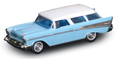 Модель автомобиля Chevrolet Nomad 1957, голубая, 1:43, Yat Ming [94203B] Модель автомобиля Chevrolet Nomad 1957, голубая, 1:43, Yat Ming [94203B]
