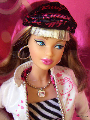 Кукла Барби 'Хэлоу, Китти' (Hello Kitty Barbie doll), коллекционная Pink Label, коллекционная Mattel [L4687] Кукла Барби 'Хелло, Китти' (Hello Kitty Barbie doll), коллекционная Pink Label, коллекционная Mattel [L4687]  