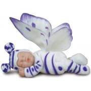 Кукла 'Спящий младенец-бабочка (белая)', 23 см, Anne Geddes [579116]