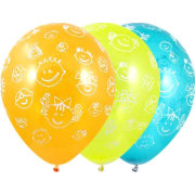 Воздушные шарики 14" (35см) шелкография 'Детские улыбки', 50 шт [1103-0191]