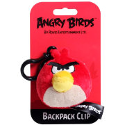 Мягкая игрушка-брелок 'Красная злая птичка' (Angry Birds - Red Bird), 8 см, Commonwealth Toys [90789-R]