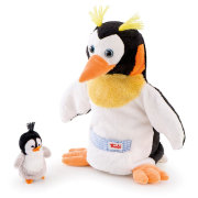 Мягкая игрушка на руку 'Пингвин с пингвиненком', 24/8см, Trudi [2999-666]