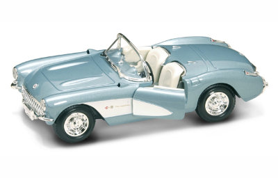 Модель автомобиля Chevrolet Corvette 1957, 1:24, голубой металлик, Yat Ming [24201BM] Модель автомобиля Chevrolet Corvette 1957, 1:24, голубой металлик, Yat Ming [24201BM]