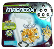 Конструктор магнитный Magnetix - золотистые элементы, 75 деталей, жестяная коробка [28734]