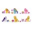 * Комплект из 6 наборов с пони в карнавальных масках - Sunset Shimmer, Rainbow Dash, Pinkie Pie, Rarity, Applejack и Fluttershy, из серии 'Кристальная Империя' (Crystal Empire), My Little Pony [A2360-set2] - A2360-set2.jpg
