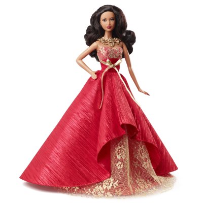 Кукла Барби &#039;Рождество-2014&#039; (2014 Holiday Barbie), брюнетка, коллекционная, Mattel [BDH14] Кукла Барби 'Рождество-2014' (2014 Holiday Barbie), брюнетка, коллекционная, Mattel [BDH14]