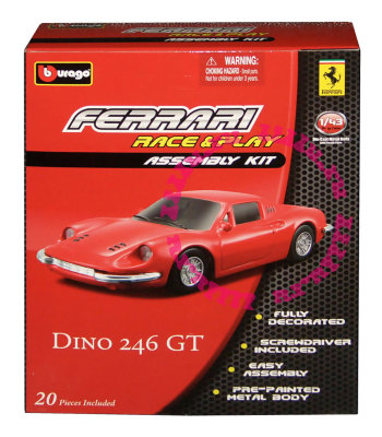 Сборная модель автомобиля Ferrari Dino 246 GT, 1:43, Bburago [18-35200-05] Сборная модель автомобиля Ferrari Dino 246 GT, 1:43, Bburago [18-35200-05]