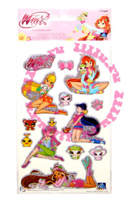 Наклейки 'Winx Club - Love &amp; Pet', объемные [10554] Наклейки 'Winx Club - Love &amp; Pet', объемные [10554]