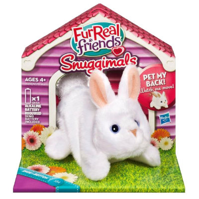 Интерактивная игрушка &#039;Кролик белый&#039; Snug-a-Button SB4, FurReal Friends, Hasbro [26698-2] Интерактивная игрушка 'Кролик белый' Snug-a-Button SB4, FurReal Friends, Hasbro [26698]