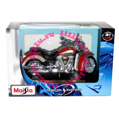 Модель мотоцикла Yamaha 2001 Roadstar, 1:18, Maisto [39300-17] Модель мотоцикла Yamaha 2001 Roadstar, 1:18, Maisto [39300-17]