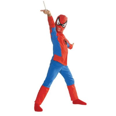 Детский костюм с капюшоном &#039;Человек-паук&#039; (SpiderMan), размер 8-10 лет, Cesar [A317-003] Детский костюм с капюшоном 'Человек-паук' (SpiderMan), размер 8-10 лет, Cesar [A317-003]