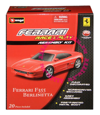 Сборная модель автомобиля Ferrari F355 Berlinetta, 1:43, Bburago [18-35200-06] Сборная модель автомобиля Ferrari F355 Berlinetta, 1:43, Bburago [18-35200-06]