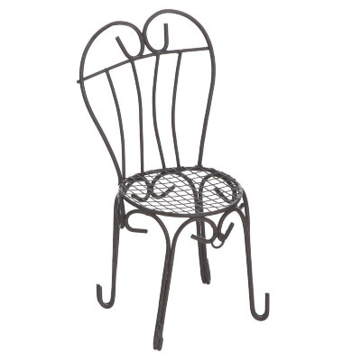 Кукольная садовая миниатюра &#039;Декоративный стул, коричневый&#039;, металлический, ScrapBerry&#039;s [SCB271014] Кукольная садовая миниатюра 'Декоративный стул, коричневый', металлический, ScrapBerry's [SCB271014]