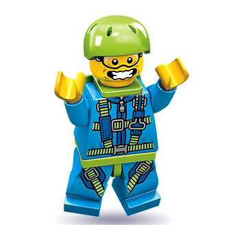 Минифигурка &#039;Парашютист&#039;, серия 10 &#039;из мешка&#039;, Lego Minifigures [71001-06] Минифигурка 'Парашютист', серия 10 'из мешка', Lego Minifigures [71001-06]