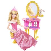 Игровой набор с куклой 'Туалетный столик Спящей Красавицы', 28 см, из серии 'Принцессы Диснея', Mattel [X1480]