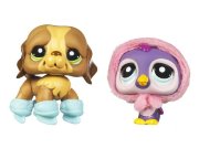 Призовые зверюшки 2011, Сенбернар и Пингвин, Littlest Pet Shop Collector Pets [28472]