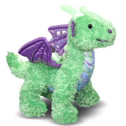 Мягкая игрушка 'Дракон Зефир', зеленый, 28 см, Melissa&Doug [7570]