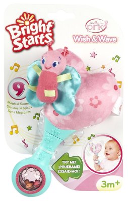 * Игрушка мягкая музыкальная 'Сердечко с бабочкой' (Wish &amp; Wave), Bright Starts [8989] * Игрушка мягкая музыкальная 'Сердечко с бабочкой' (Wish & Wave), Bright Starts [8989]