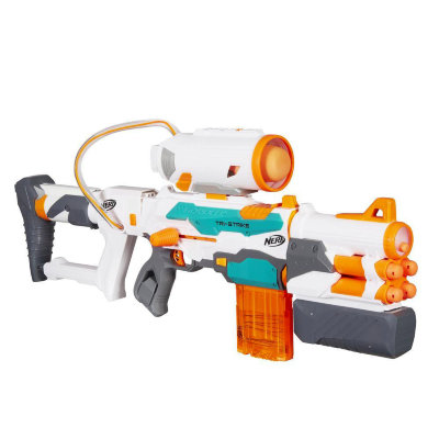 Детское оружие 'Модульное оружие Три-Страйк - Tri-Strike', с ракетницей, из серии NERF MEGA N-Strike, Hasbro [B5577] Детское оружие 'Модульное оружие Три-Страйк - Tri-Strike', с ракетницей, из серии NERF MEGA N-Strike, Hasbro [B5577]