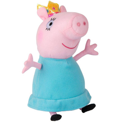 Мягкая игрушка &#039;Мама Свинка - королева&#039;, 23 см, Peppa Pig, Росмэн [31153] Мягкая игрушка 'Мама Свинка - королева', 23 см, Peppa Pig, Росмэн [31153]