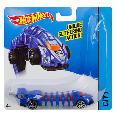 Машинка Flexforce, синяя, из серии &#039;Мутанты&#039;, Hot Wheels, Mattel [BBY82] Машинка Flexforce, синяя, из серии 'Мутанты', Hot Wheels, Mattel [BBY82]