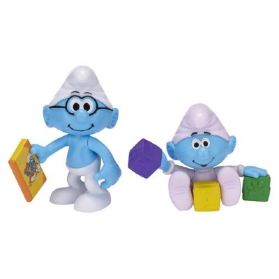 Фигурки 'Смурфик-умник и Смурфик-малыш' (Brainy Smurf and Baby Smurf), 6 см, Jakks Pacific [15044-4/15051] Фигурки 'Смурфик-умник и Смурфик-малыш' (Brainy Smurf and Baby Smurf), 6 см, Jakks Pacific [15044-4]