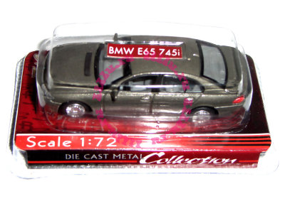 Модель автомобиля BMW E65 745i 1:72, тёмно-серый металлик, Yat Ming [72000-29] Модель автомобиля BMW E65 745i 1:72, тёмно-серый металлик, Yat Ming [72000-29]
