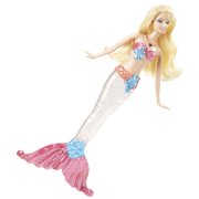 Кукла Барби-русалочка 'Блестящие огоньки' со светящимся хвостом, блондинка, Barbie, Mattel [V7047]