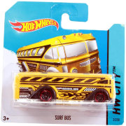 Коллекционная модель школьного автобуса Super Bus - HW City 2014, желтая, Hot Wheels, Mattel [BFC29]