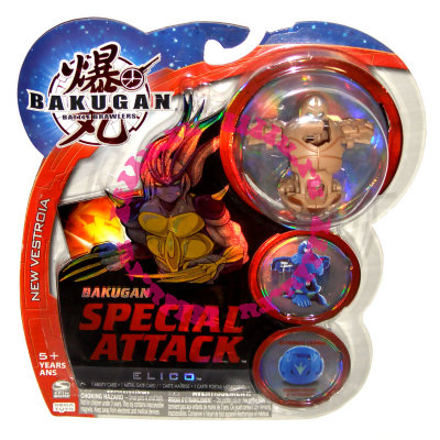 * Специальный набор Special Attack 'Elico', коричневый, для игры 'Бакуган', Bakugan Battle Brawlers [64281-11] Специальный набор Special Attack 'Elico', коричневый, для игры 'Бакуган', Bakugan Battle Brawlers [64281-11]