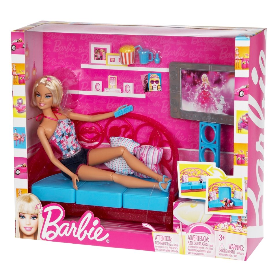 Кукольный телевизор Барби