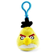Мягкая игрушка-брелок 'Желтая злая птичка' (Angry Birds - Yellow Bird), 8 см, Commonwealth Toys [90789-Y]